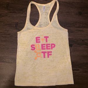 Orangetheory Fitness Racerback - Eat Sleep OTF - L